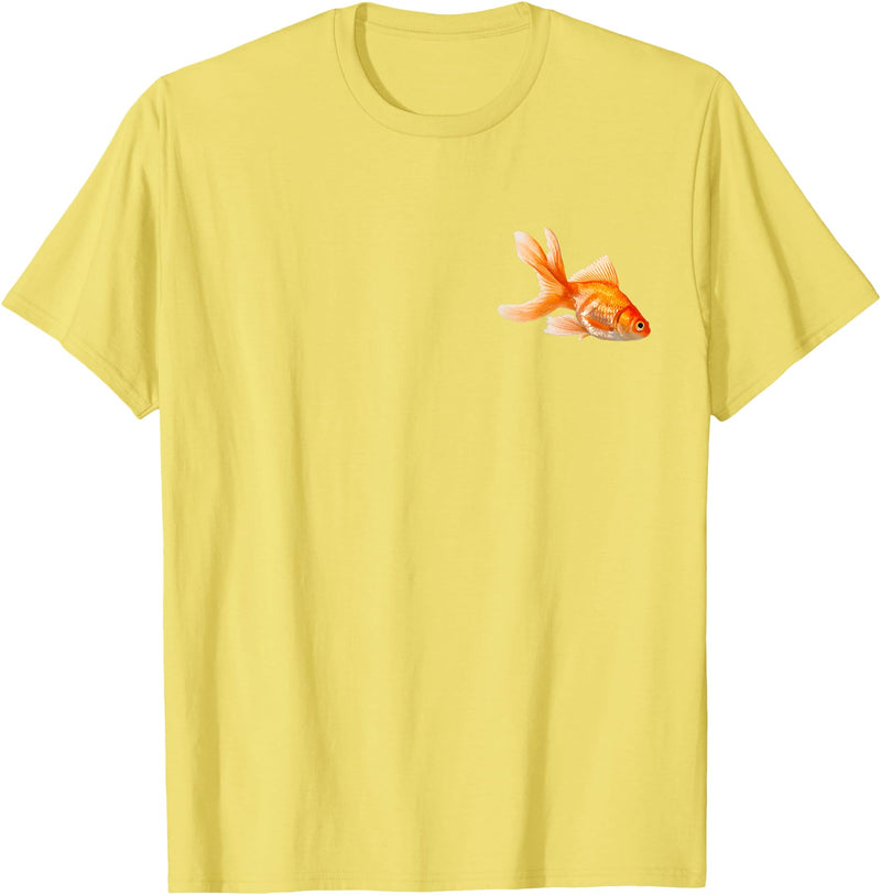 Goldfish Tank Goldfish Bowl Fish Fantail Goldfish Freshwater Aquarium T-Shirt - Lemon Yellow