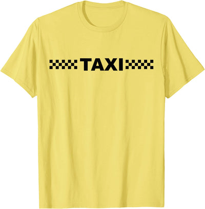 TAXI COSTUME TEE FOR KIDS AND ADULTS Yellow Taxi CAB Costume TEE Halloween T-Shirt