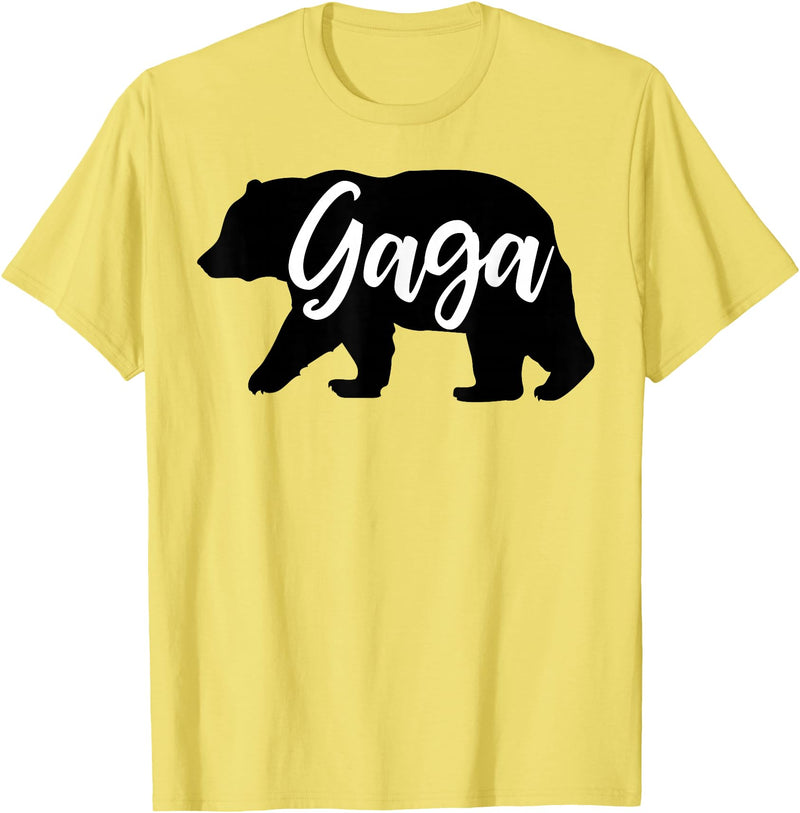 Aberdeen Family Bear T Shirt GaGa Bear shirt Matching Family Shirts Bear tshirts T-Shirt - Lemon Yellow
