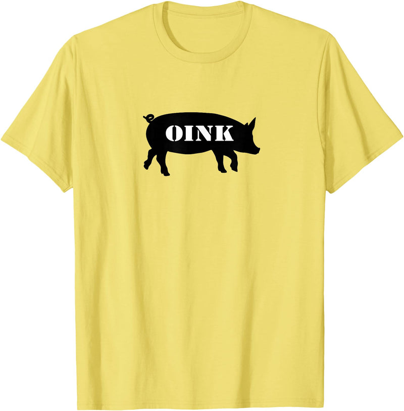 Bear Daddy Oink Pig Play Funny Gay Men's T-Shirt T-Shirt - Lemon Yellow