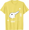 Rabbit Duck Graph Math Easter T-Shirt in Lemon Yellow
