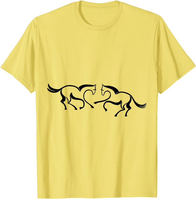 Clothing25 Horses! T-Shirt - Straight - Lemon Yellow