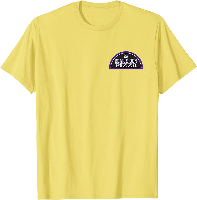 BDP Bears Den Pizza Employee Shirt T-Shirt - Lemon Yellow