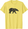 Vintage Polar Bear Merch and Gifts Polar Bear Distressed Print - Vintage Polar Bear T-Shirt - Lemon Yellow