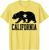Miftees California Republic Bear T-Shirt - Lemon Yellow