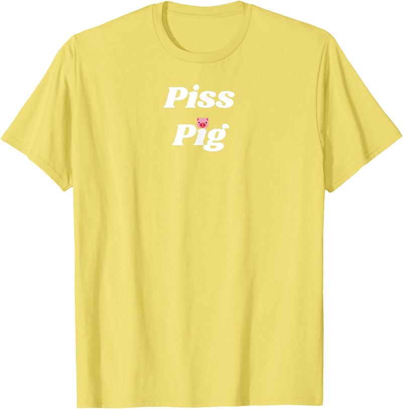 SIB Unique Pig Gifts - See Other Related Piss Pig - pig and piggy gifts for men and women T-Shirt - Lemon Yellow