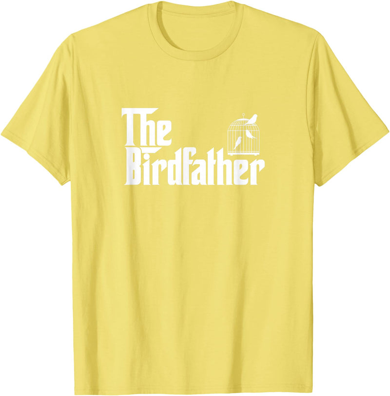 The Birdfather Bird Owner Dad Funny Gifts Funny Bird Owner Gift The Birdfather T-Shirt - Lemon Yellow