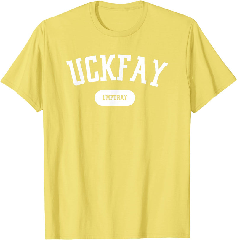Freedom 4 All Apparel Co. Subtle Resistance Uckfay Umptray Pig Latin 8647 Funny T-Shirt - Lemon Yellow