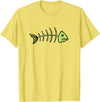 Dead Fish Fish Skeleton T-Shirt - Lemon Yellow