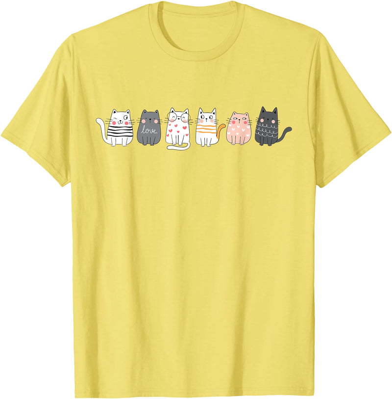 CATS T-Shirt - Lemon Yellow