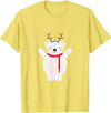 Ugly Sweater Designs Christmas Polar Bear T-Shirt - Lemon Yellow
