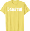 Dadster Matching Family Mom Dad Halloween Party Retro Vintage Dadster Couple Matching Family Mom Halloween T-Shirt - Lemon