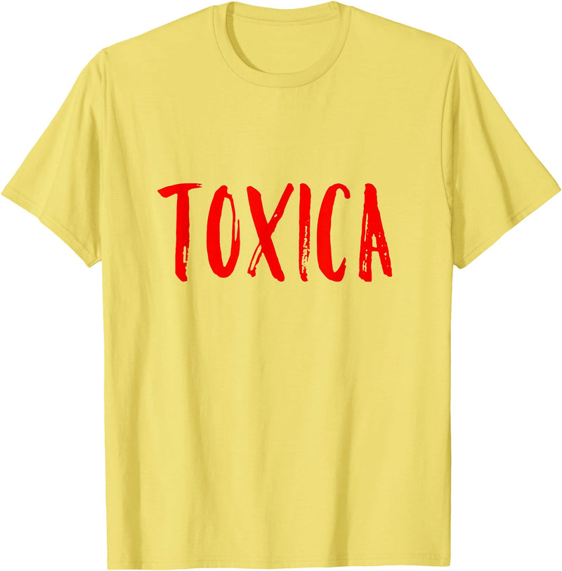 The Spanish Cow Toxica Funny Spanish Toxic Mexican T-Shirt - Lemon Yellow