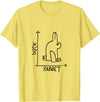 Funny Rabbit or Duck Animal Diptych Rabbit T-Shirt in Lemon Yellow