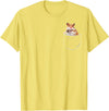 Pocket Hamster Shirt, Funny Hamster in Pocket Gift Tshirt T-Shirt - Lemon Yellow