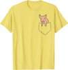 Funny Pig Farmer Gifts Funny Pig in Bag Farm Pig T-Shirt - Lemon Yellow