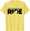 BASBO Horse Riding T-Shirt - Straight - Lemon Yellow