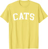 Cats - Style Cats T-Shirt - Lemon Yellow