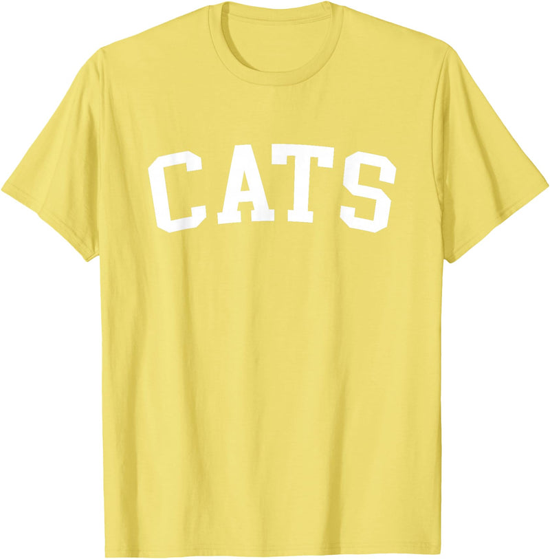 Cats - Style Cats T-Shirt - Lemon Yellow