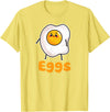 Bacon and Eggs Matching His Her Clothing Co Bacon & Eggs Matching Couple Halloween Best Friends T-Shirt - Lemon Yellow