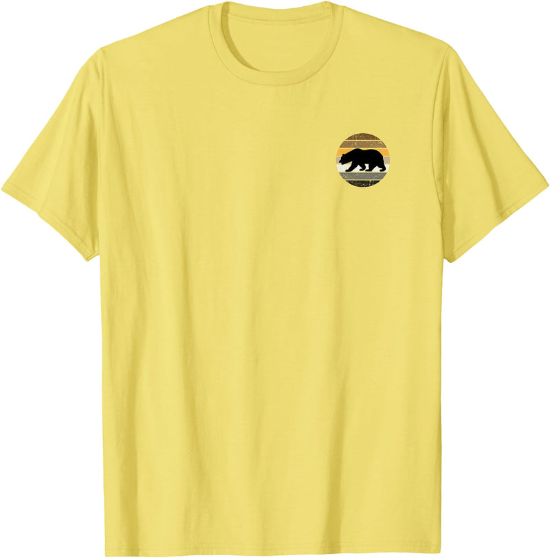 Equal Rights Gay Bear Sânpebe Designs Mens Gay Bear Pride Distressed Men Pocket T-Shirt - Lemon Yellow