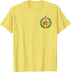 Iran Lion Symbol Shir o Khorshid Persian Lion and Sun Emblem Iran T-Shirt - Lemon Yellow