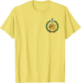 Iran Lion Symbol Shir o Khorshid Persian Lion and Sun Emblem Iran T-Shirt - Lemon Yellow