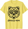 Mama Bear Grizzly Mom T-Shirt - Lemon Yellow