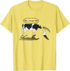 InGENIUS Novelty Cow & Millk Cow and Milk I Am Your Father Funny Parody Cartoon T-Shirt - Lemon Yellow