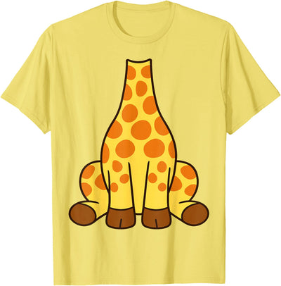 Giraffe Shirt Adult Men Women Kids Yellow Giraffe Costume T-Shirt