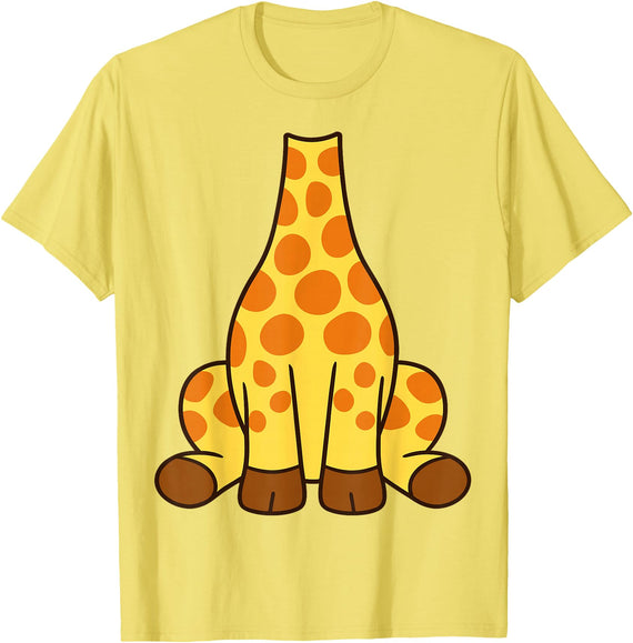 Giraffe Costume Shirts Giraffe Shirt Adult Men Women Kids Yellow Giraffe Costume T-Shirt - Lemon Yellow