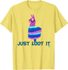 gamer shirts by jean olivier Funny llama outfit gamer outfit just loot it T-Shirt - Lemon Yellow