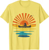 BOLD POD Sunset Canoe Bear T-Shirt - Lemon Yellow