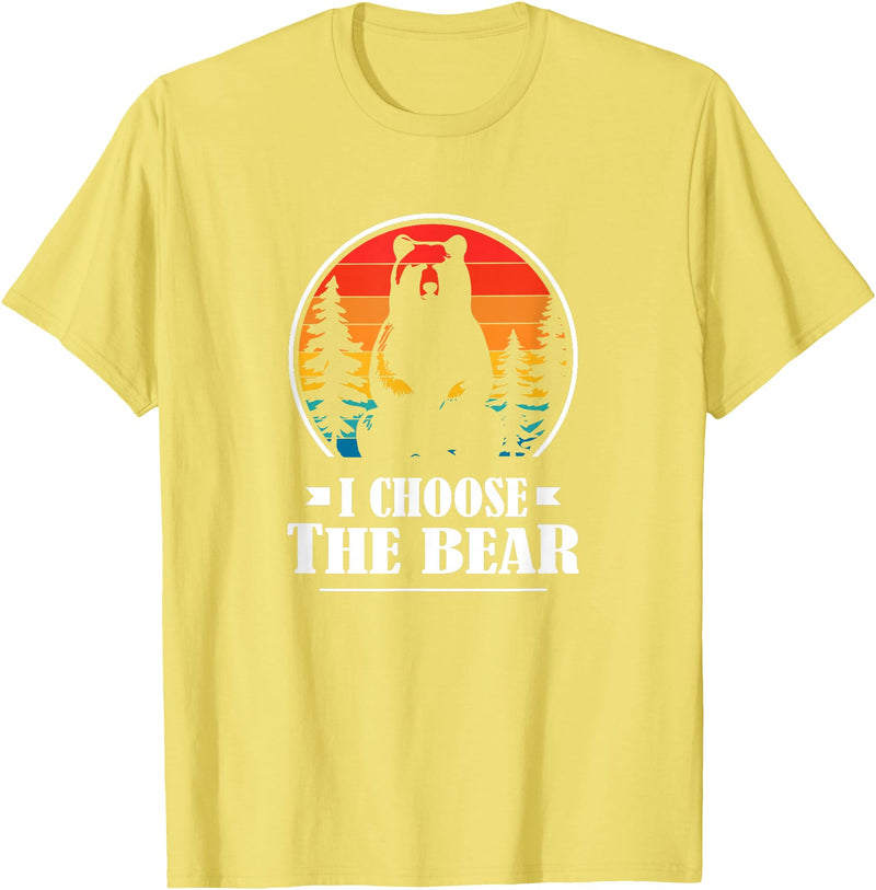 MeToo Angry Radical Feminist Gift Shirts & Hoodies Womens Retro Vintage This Is Why I Choose The Bear T-Shirt - Lemon Yellow