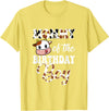 Love Family Matching Mommy of The Birthday Boy Cow Farm 1St Birthday Boy T-Shirt - Lemon Yellow