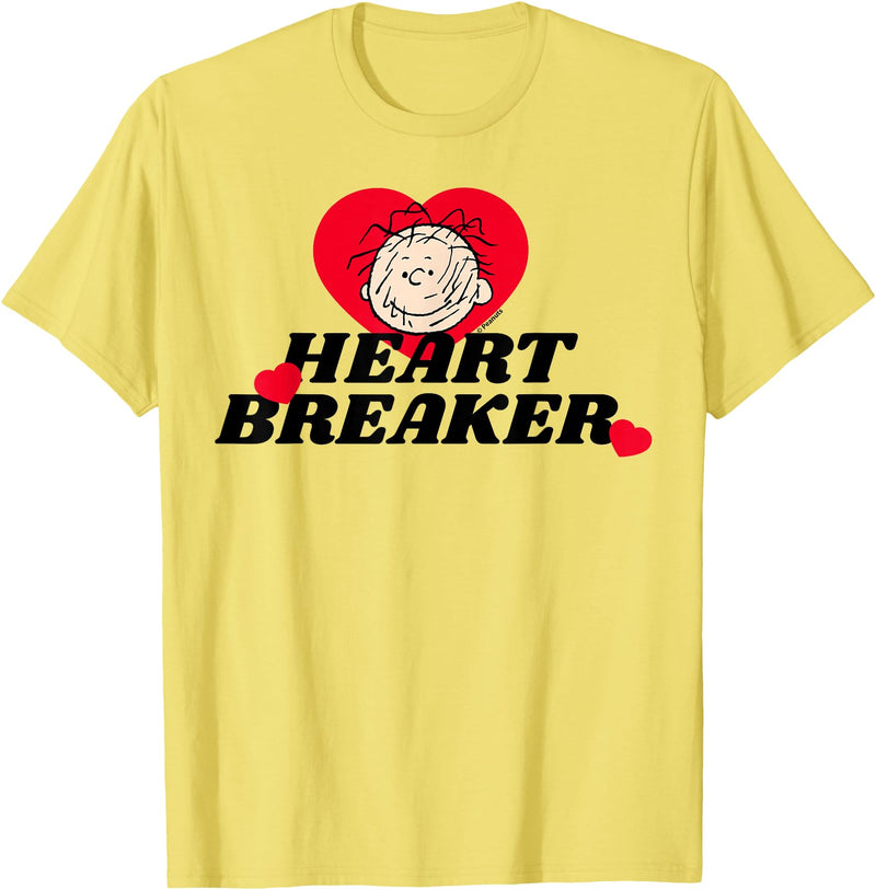 Peanuts Pig Pen Heartbreaker T-Shirt - Lemon Yellow