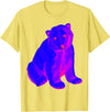 EDM Polar Bear T-Shirt EDM Electronic Techno Polar Bear Trippy Rave Shirt T-Shirt - Lemon Yellow