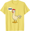 gift creative original father joke humor amusing Chicken - Hen - Fowl - Cow - Funny - Joke - dad Joke T-Shirt - Lemon Yellow