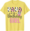 Cow Birthday Shirt For Family Men Women Cow Lover Papa of The Birthday Girl Farm Cow 1 St Birthday Girl T-Shirt - Lemon