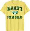Official High School Fan Gear Margaretta High School Polar Bears T-Shirt C1 T-Shirt - Lemon Yellow