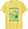Insightsy I Read Past My Bedtime Vintage Funny Teddy Bear Graphic Tees T-Shirt - Lemon Yellow