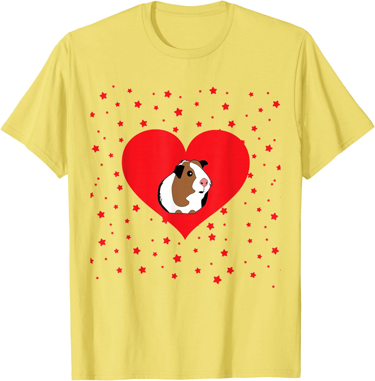 Guinea Pig Accessories & Shirts Guinea Pig Valentine's Day Shirt - Funny Guinea Pig Tshirt T-Shirt - Lemon Yellow