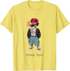 Funny Teddy Bear T-Shirt - Lemon Yellow