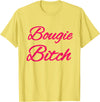 Mood wear Bougie Bitch T-Shirt - Black, Small - Modern Fun, Letter Print - Halloween, Party, Birthday, Christmas - Women,