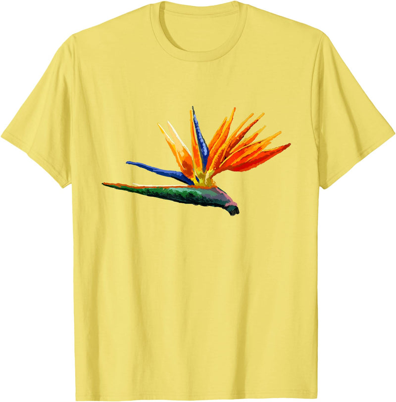 DDD Flowers Bird of Paradise Flower T-Shirt - Lemon Yellow