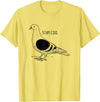 Funny Pigeon Apparel Tee Co. Stay Coo Pigeon Cool Bird Lovers Funny Bird Meme Saying T-Shirt - Lemon Yellow