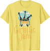 Hadley Designs Giraffe Giraffic Jam For Women Men Kids, Funny Animal T-Shirt - Lemon Yellow