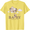 Cute Bearly Wait Baby Shower Bear Matching Family Abuela We Can Bearly Wait Baby Shower Bear Family Matching T-Shirt - Lemon Yellow