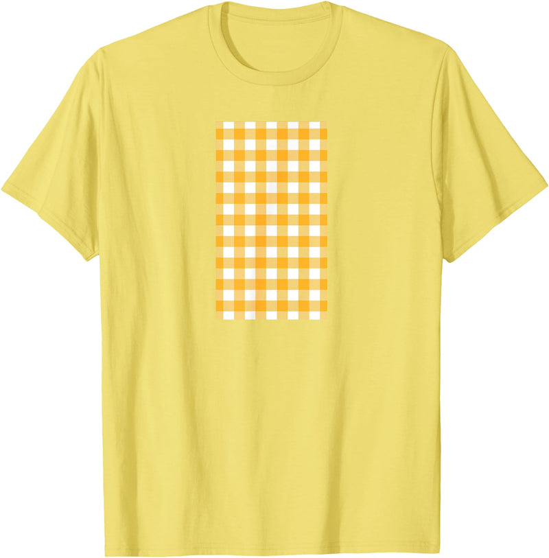 Buffalo Plaid and Checkered Squares Yellow Checkered Square Buffalo Plaid T-Shirt - Lemon Yellow
