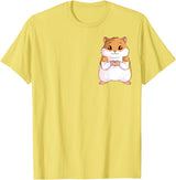 Hamster Children Boys Girls T-Shirt - Lemon Yellow
